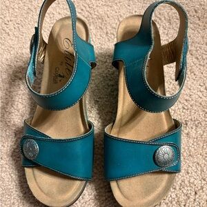 Teal Sandals by Corky’s